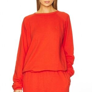 ETERNE Oversized French Terry Sweatshirt in Poppy Sz M NEW $295!!